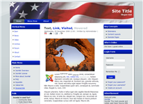 Joomla Boy Scout Flag Blue Template